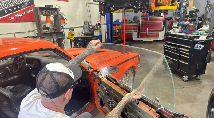 000 1971 camaro driver door glass install classic muscle car restoration shop