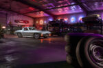 001 1967 Chevy Corvette restomod neon garage photoshoot