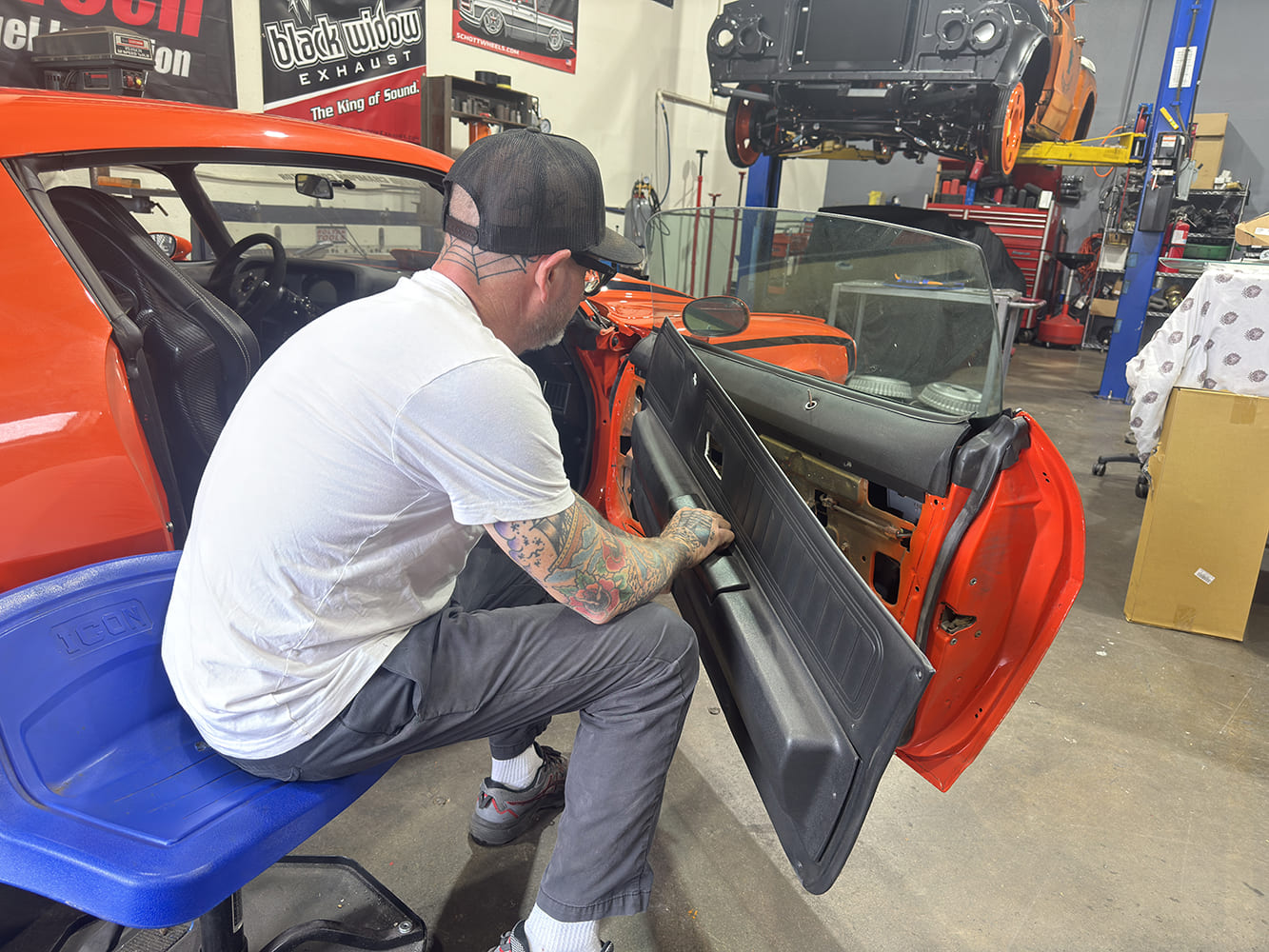 002 1971 camaro door panel reinstall after glass installation step by step