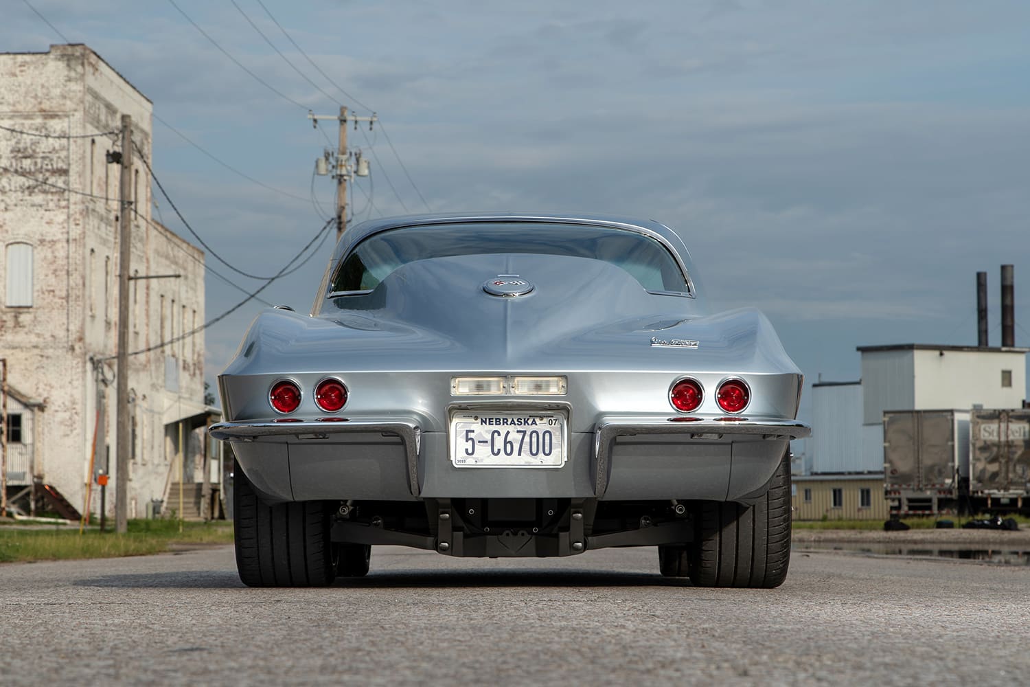 009 1967 Chevy Corvette rear stance quad taillight shot