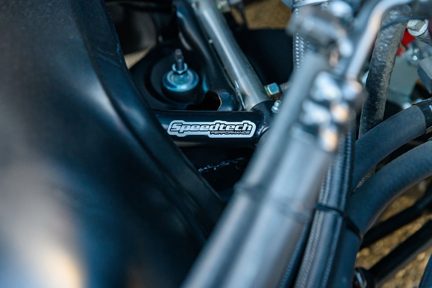 009 1969 Chevelle SS Speedtech Performance upper control arm close up under hood