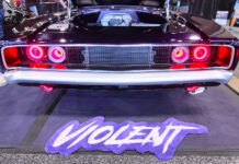 01 1970 dodge charger rear taillights custom led violet paint sema build