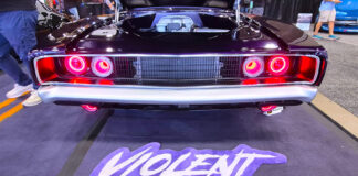 01 1970 dodge charger rear taillights custom led violet paint sema build