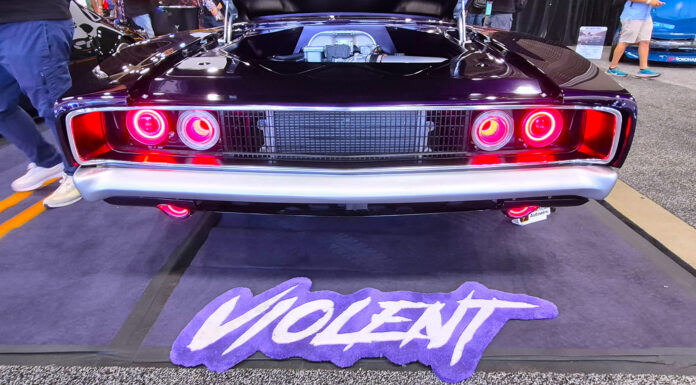 01 1970 dodge charger rear taillights custom led violet paint sema build