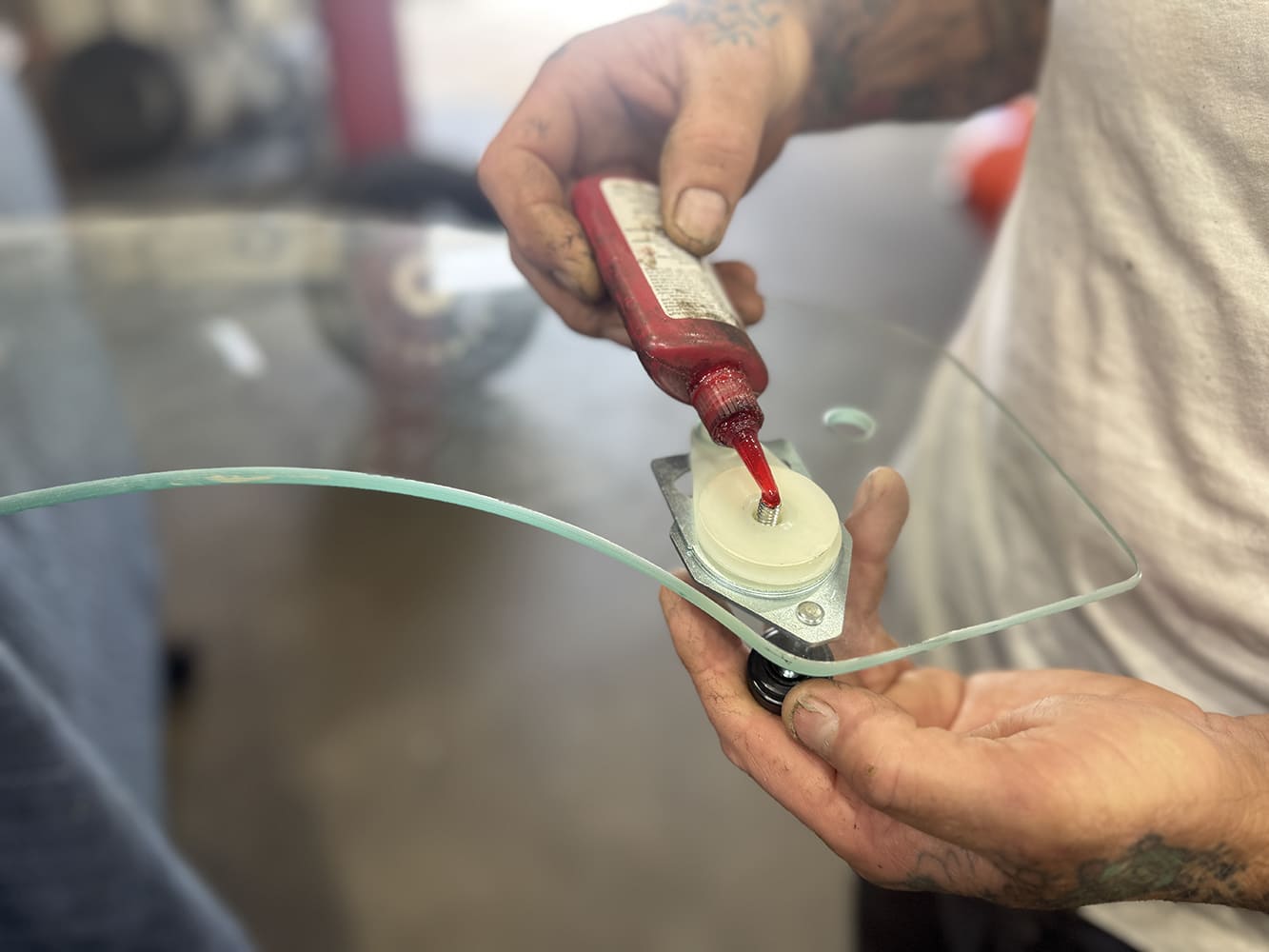 011 1971 camaro window roller loctite application for secure fit