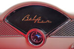 012 1955 chevy bel air dash emblem bel air script custom gauge clock