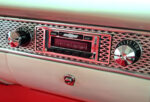013 1955 chevy bel air classic radio chrome faceplate retro stereo controls
