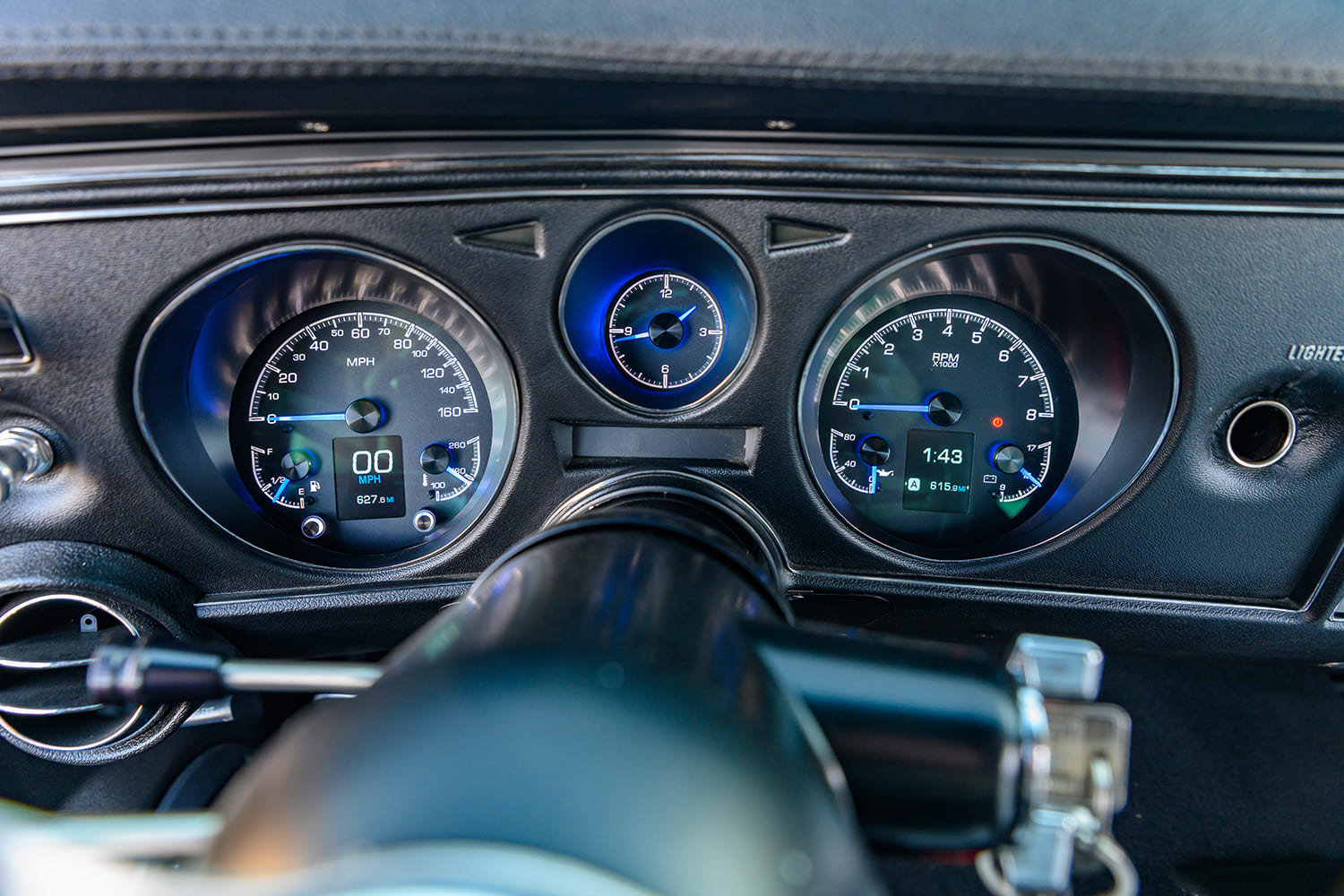 016 1969 Chevelle SS Dakota Digital RTX gauges LCD odometer tach clock MPH fuel oil volts