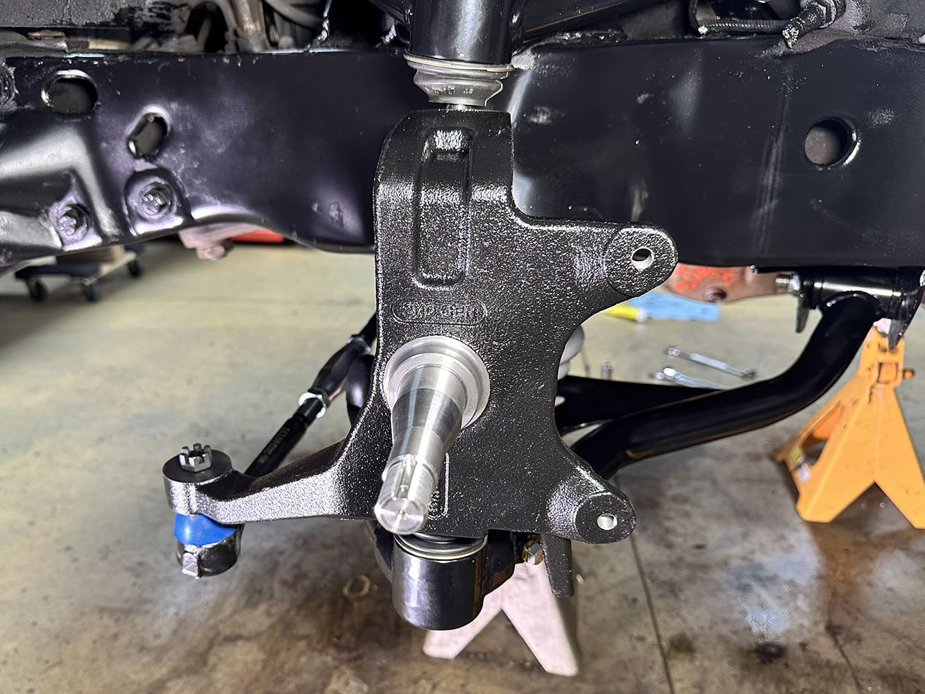 016 1978 camaro front spindle installation with new qa1 suspension components