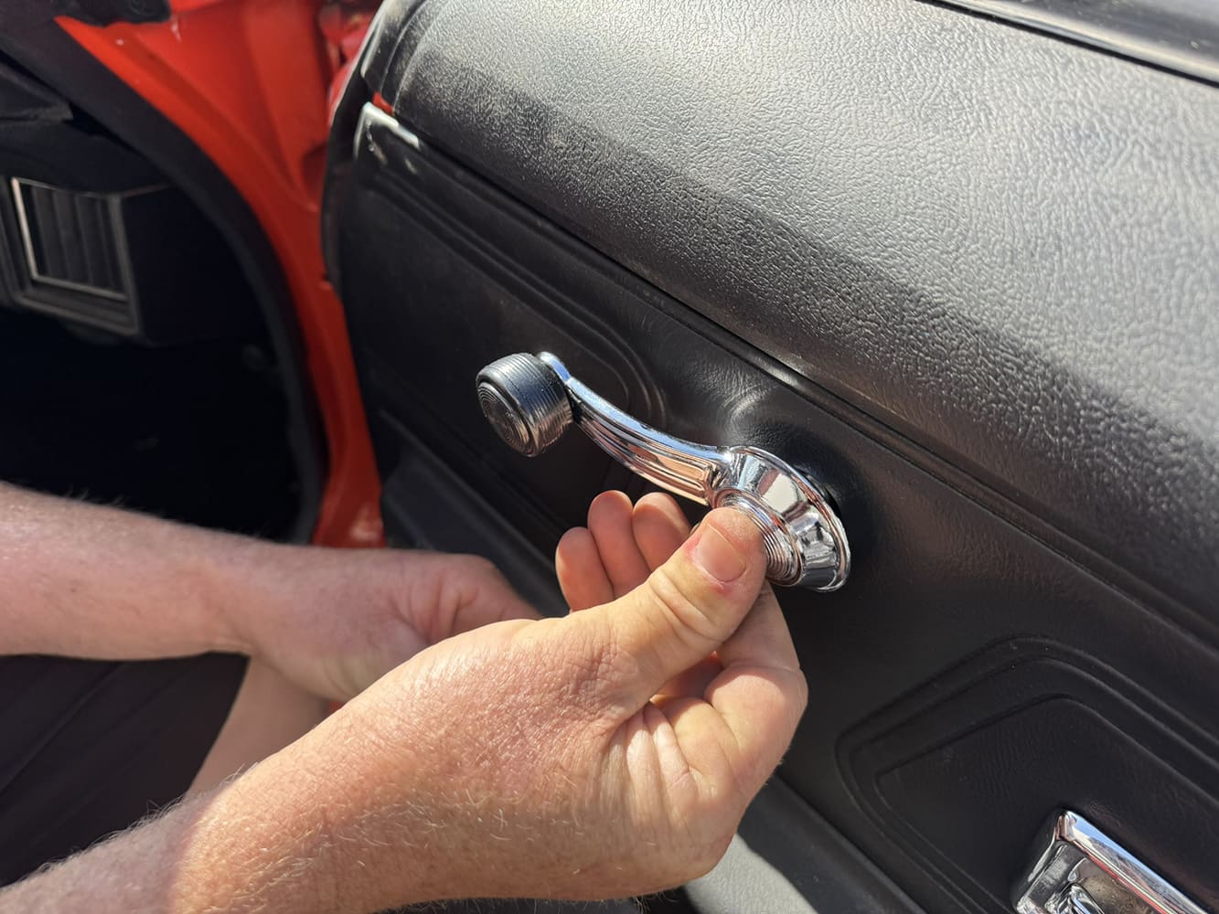 029 1971 camaro door panel reinstall with power drill final steps