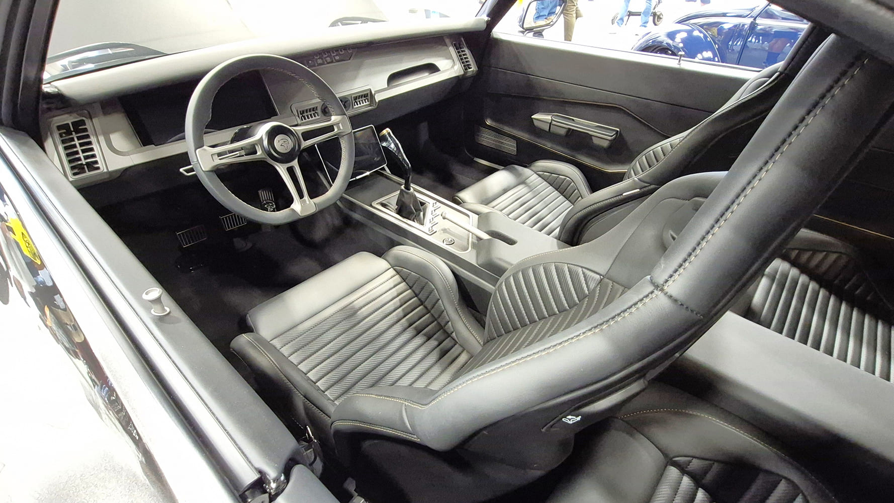 07 1970 dodge charger custom interior modern buckets console sema