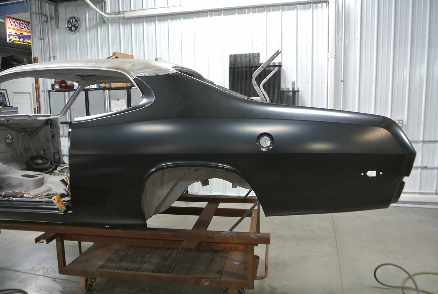 14 1971 plymputh duster AMD sheetmetal replacement bbt fabrications