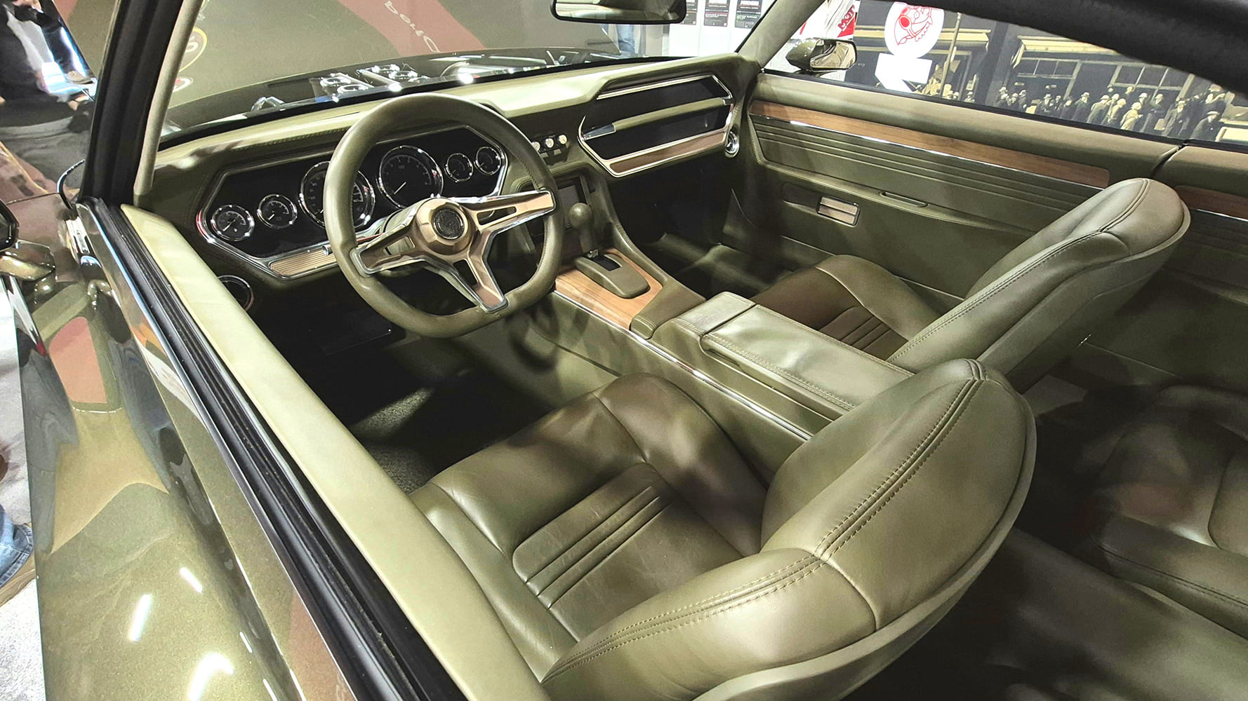 19 1968 dodge charger custom interior modern gauges leather seats