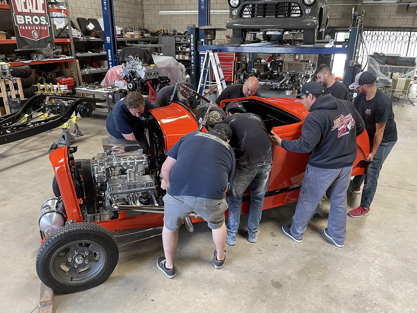 24 1932 ford highboy roadster build lorenzini