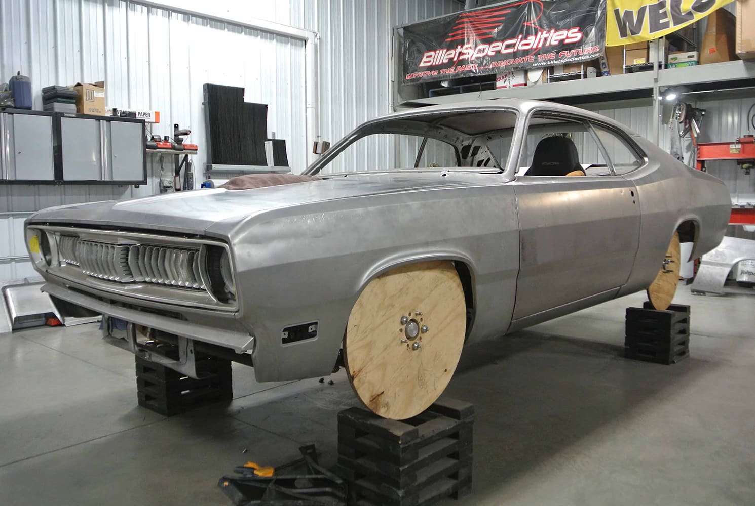 24 1971 plymputh duster AMD sheetmetal replacement bbt fabrications