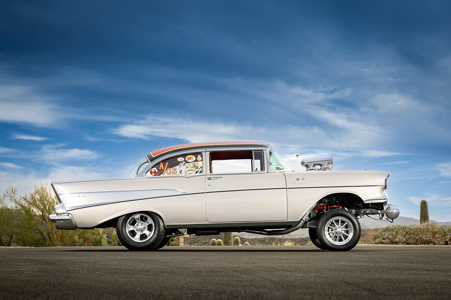 004 gasser style 1957 chevy bel air