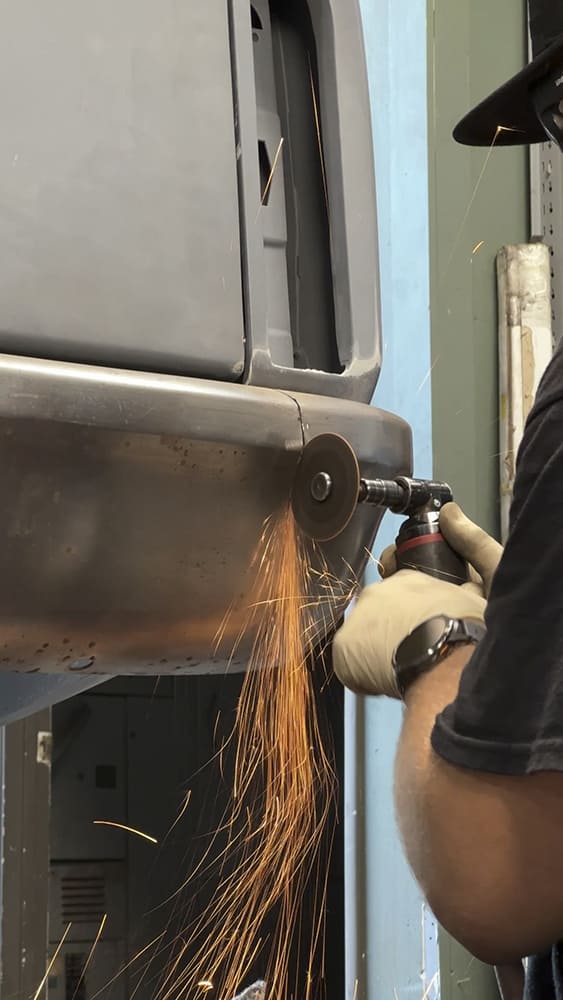 05 1967 c10 bumper cutoff wheel narrowing custom rear end