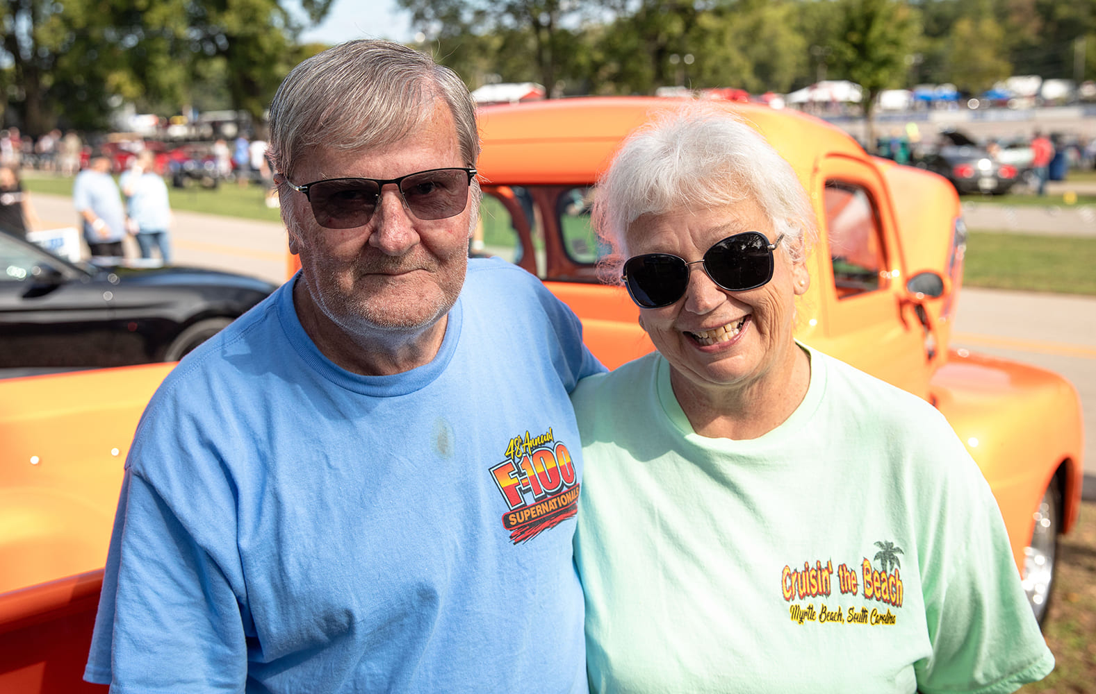 15 1951 Ford F 1 classic truck owner couple show scene nostalgia