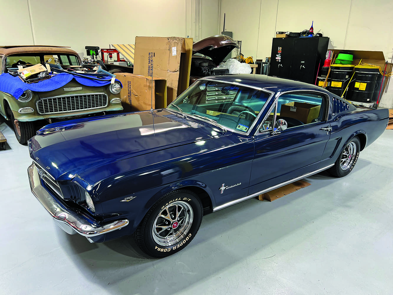 21 1965 Ford Mustang Fastback blue restoration