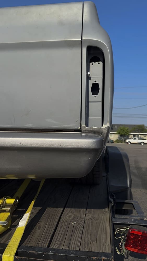 22 1967 c10 narrowed bumper finished fitment flush tailgate alignment