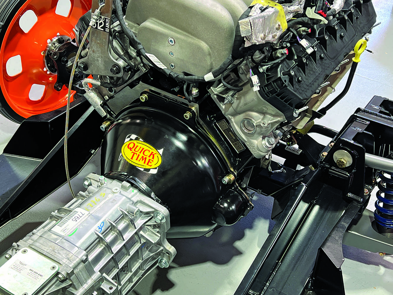 24 Quick Time bellhousing Godzilla engine swap