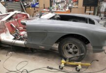 000 c1 corvette front clip repair