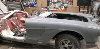 000 c1 corvette front clip repair