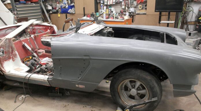 000 c1 corvette front clip repair