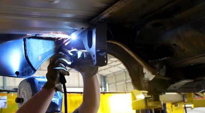 001 1963 Chevy Nova TIG welds applied to Detroit Speed QUADRALink brackets on the chassis