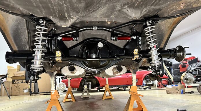 001 1978 camaro rear suspension coilover conversion sway bar installed