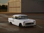 1955 Chevy 210 restomod lowered shaved trim disc brakes custom multi spoke wheels