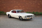 002 1969 chevy camaro red interior white exterior front angle