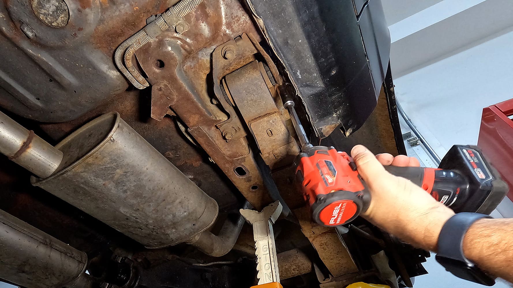 003 1978 camaro leaf spring bolt removal with milwaukee impact