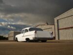 1955 Chevrolet 210 rear view frenched taillights rolled pan wide rear tires