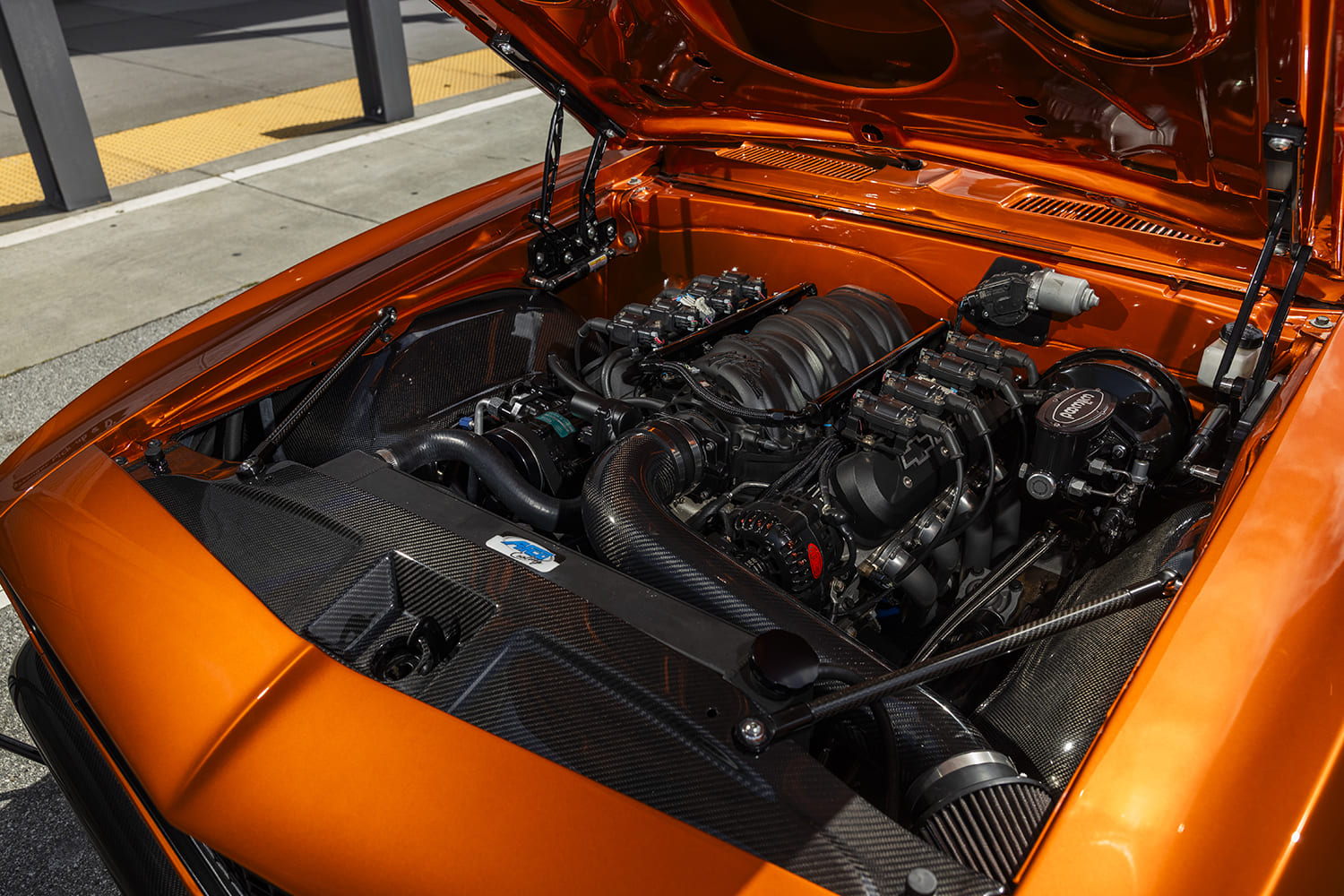 005 1967 chevy camaro ls engine swap carbon fiber intake