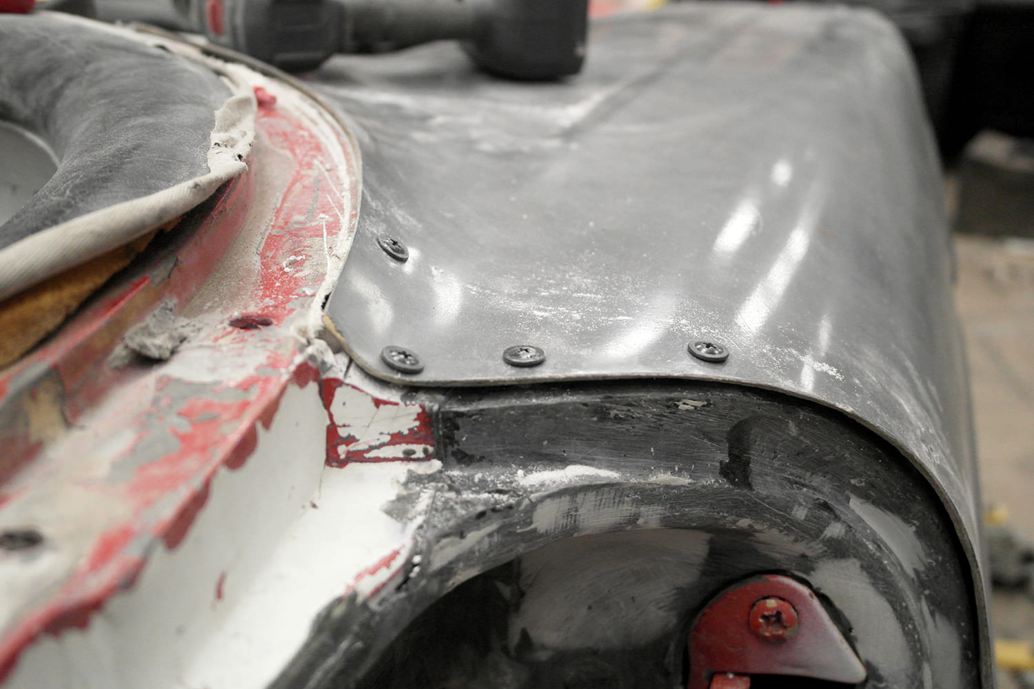 008 c1 corvette front clip repair