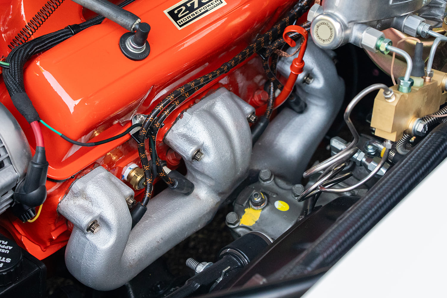 009 1969 chevy camaro 327 engine 275 horsepower valve cover