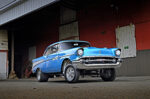 01 1957 Chevy Bel Air gasser custom baby blue