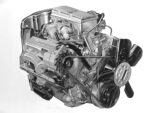 01 1957 corvette 283 rochester fuel injection cutaway engine illustration