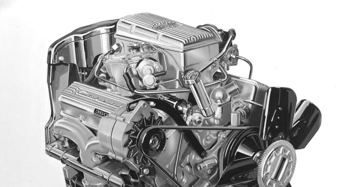 01 1957 corvette 283 rochester fuel injection cutaway engine illustration