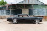 01 1971 Chevelle SS black lowered profile polished wheels