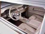 1955 Chevy 210 restomod custom interior tan leather upholstery billet steering wheel manual transmission