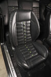 011 1966 chevy nova custom black seats green rivet detail