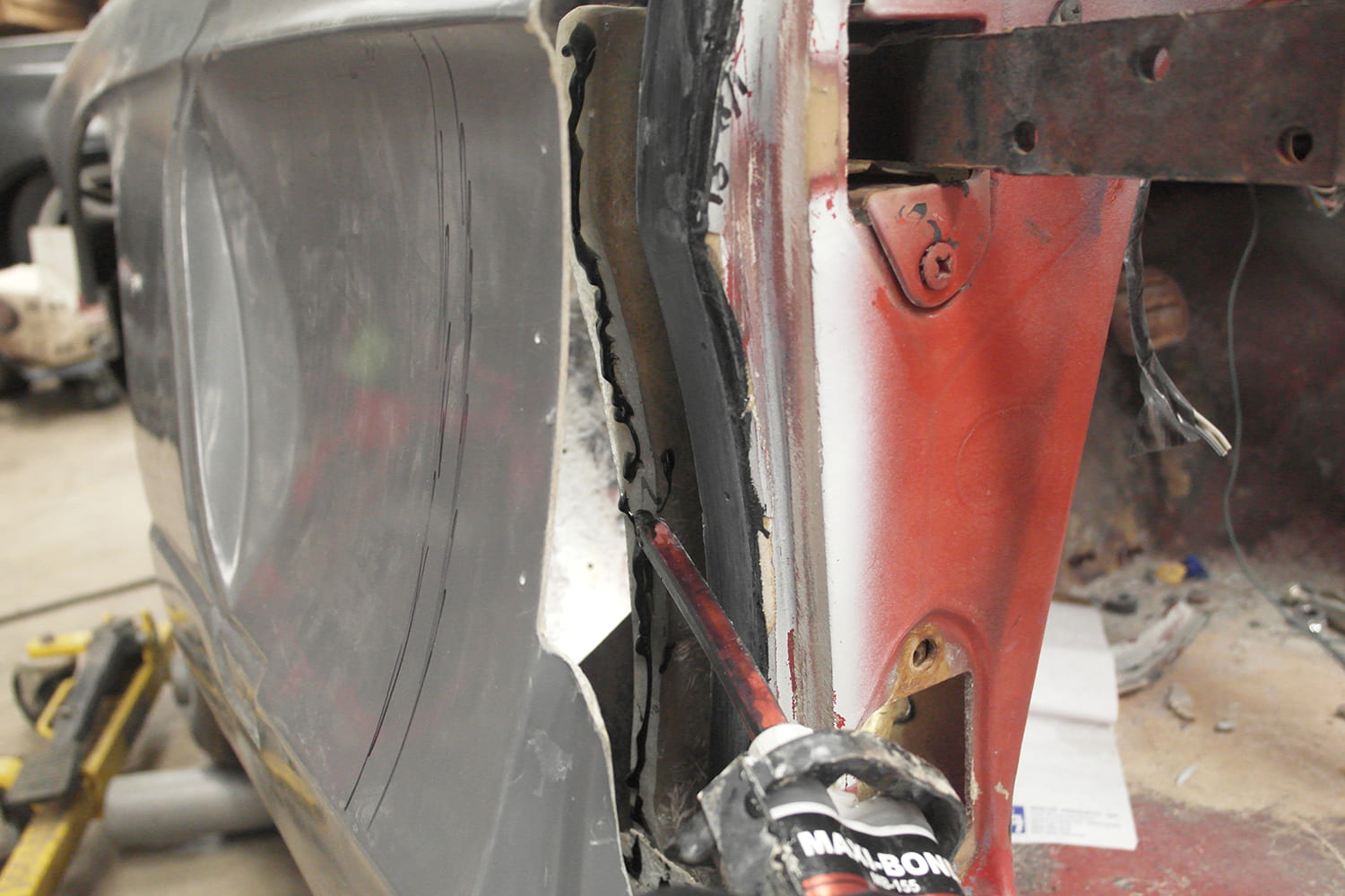 012 c1 corvette front clip repair