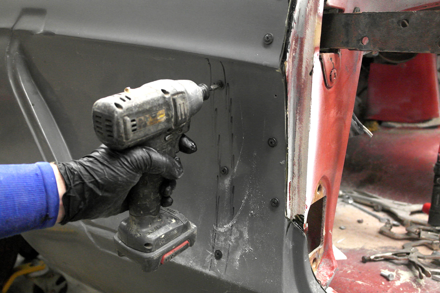 013 c1 corvette front clip repair