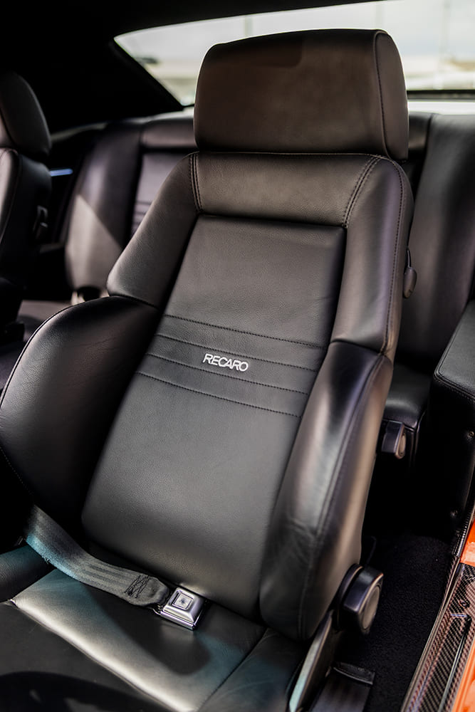 014 1967 chevy camaro recaro black leather bucket seat