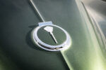 017 1966 corvette gas cap crossed flag emblem green paint