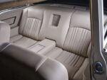 1955 Chevrolet 210 rear seat custom stitched leather integrated console show car interior