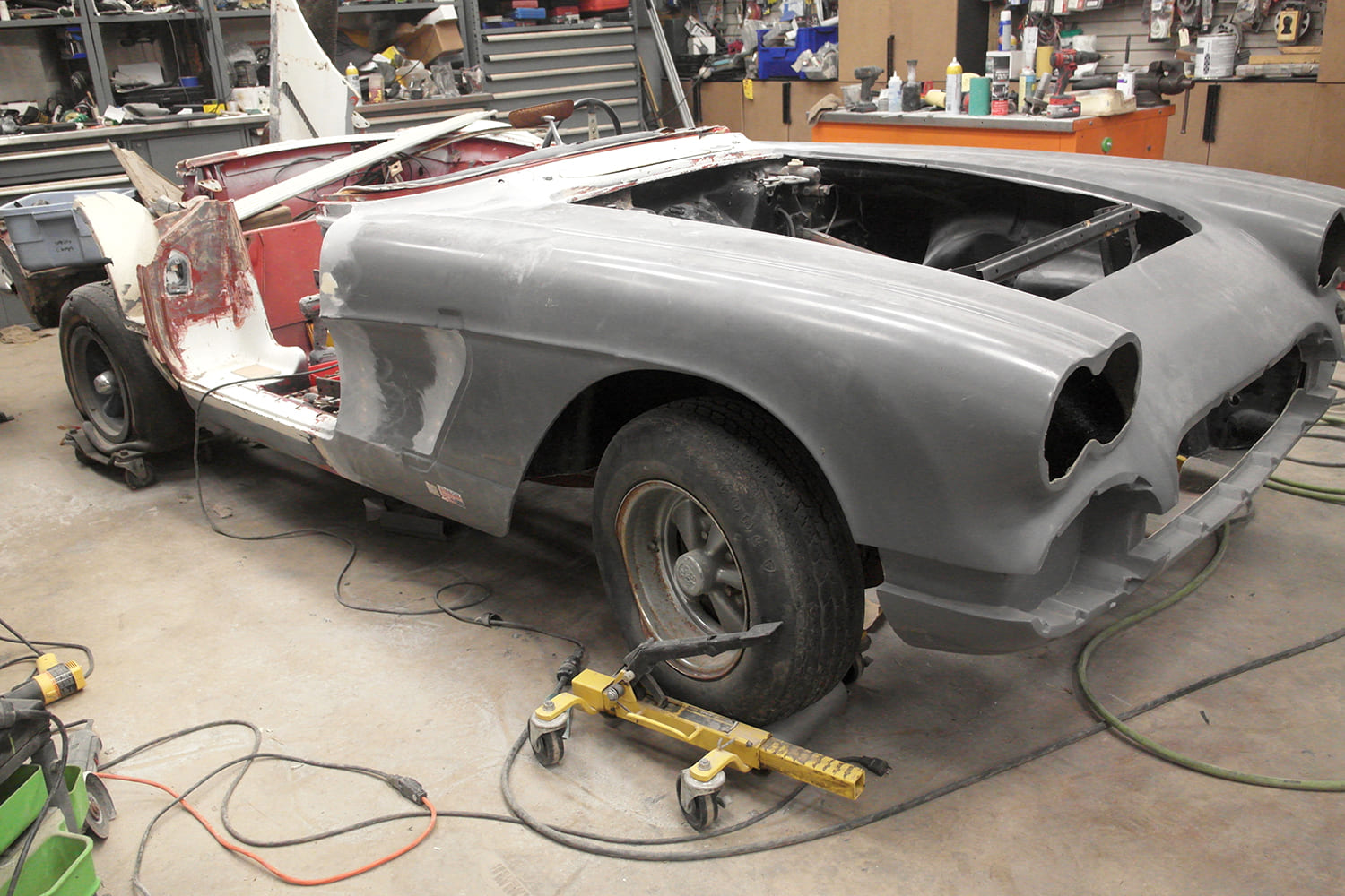 019 c1 corvette front clip repair