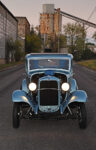 1932 Ford Gasser Coupe front view Deuce grille chrome headlights classic American hot rod